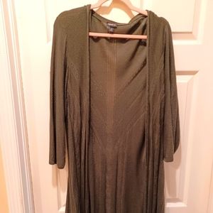 Torrid Olive Green Long Cardigan Size 4